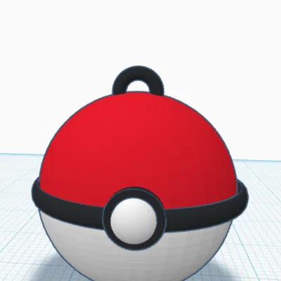 Mẫu móc khóa PokeBall 3D cực đẹp và dễ in cho fan Pokemon