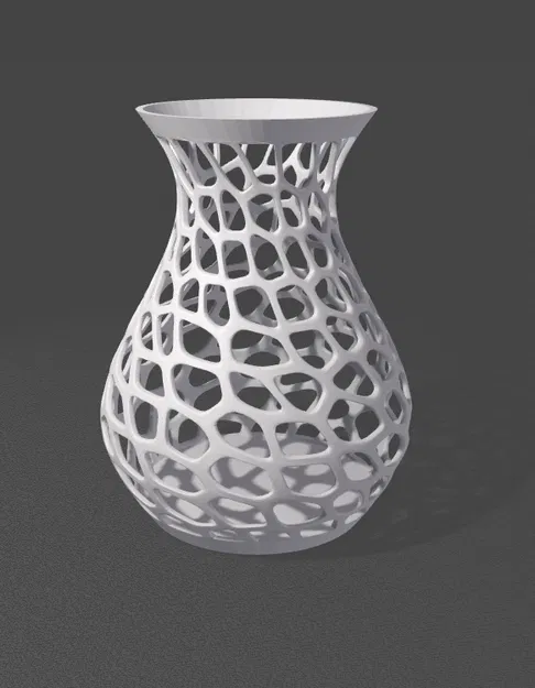 Bình hoa họa tiết Voronoi - Image 3