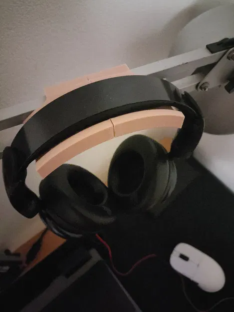 Giá treo tai nghe gắn đèn bàn siêu gọn - In 3D tiện lợi - Image 2