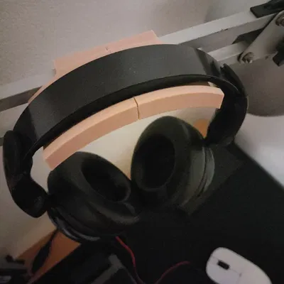 Giá treo tai nghe gắn đèn bàn siêu gọn - In 3D tiện lợi