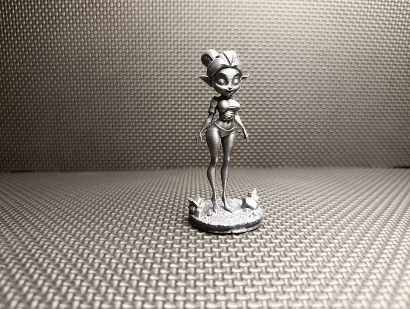 Mô hình Nàng Elf dễ thương – Tượng nhỏ Fantasy STL - Image 2