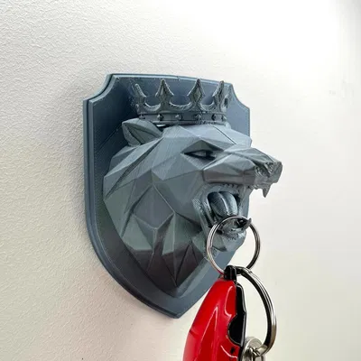 Giá treo móc khóa Sư tử Vua đội vương miện