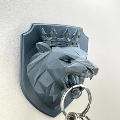 Giá treo móc khóa Sư tử Vua đội vương miện