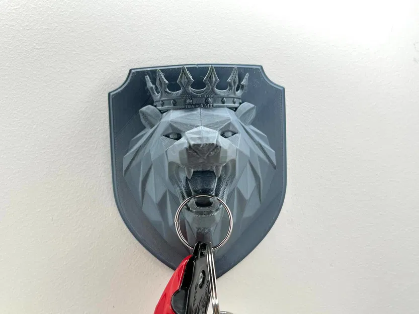 Giá treo móc khóa Sư tử Vua đội vương miện - Image 4