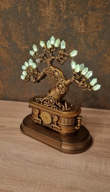 Industrieller Bonsai - Mô hình trang trí Steampunk tinh xảo - Image 1
