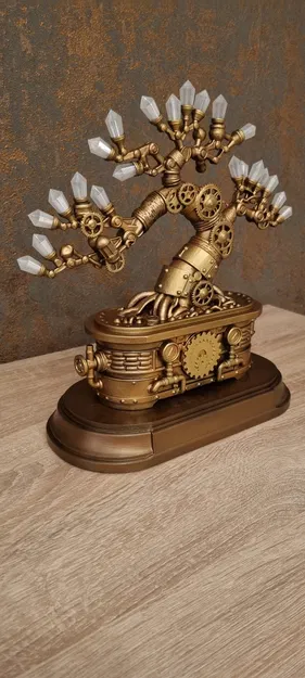 Industrieller Bonsai - Mô hình trang trí Steampunk tinh xảo - Image 2