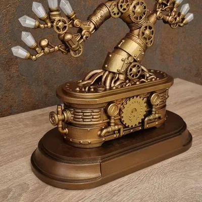 Industrieller Bonsai - Mô hình trang trí Steampunk tinh xảo