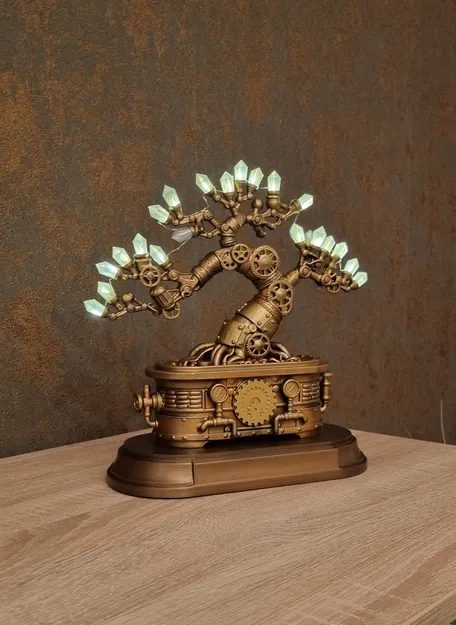 Industrieller Bonsai - Mô hình trang trí Steampunk tinh xảo - Image 3