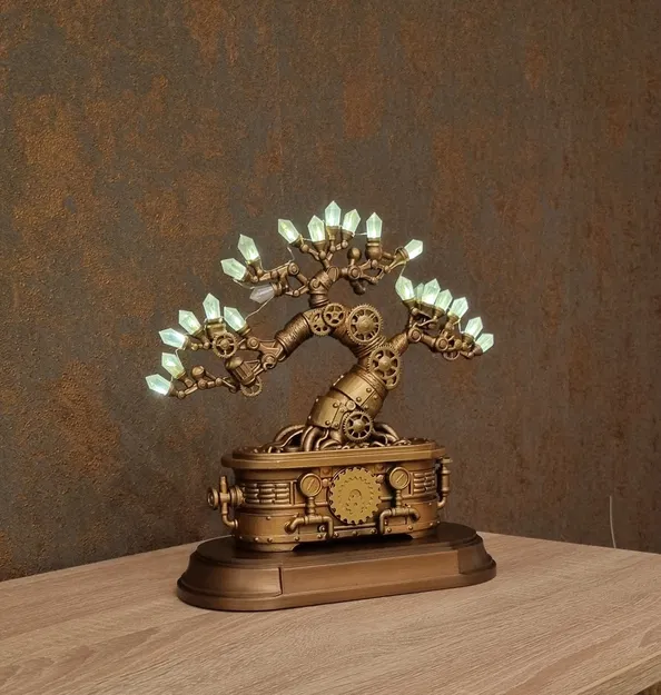 Industrieller Bonsai - Mô hình trang trí Steampunk tinh xảo - Image 6