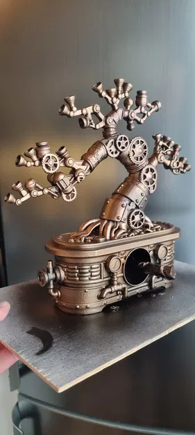 Industrieller Bonsai - Mô hình trang trí Steampunk tinh xảo - Image 7