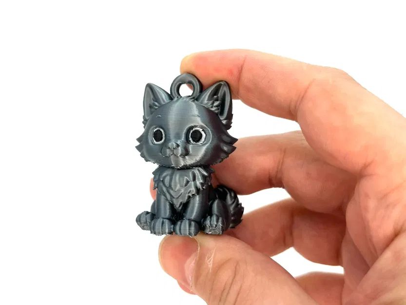 Móc khóa hình sói con trang trí - Image 1