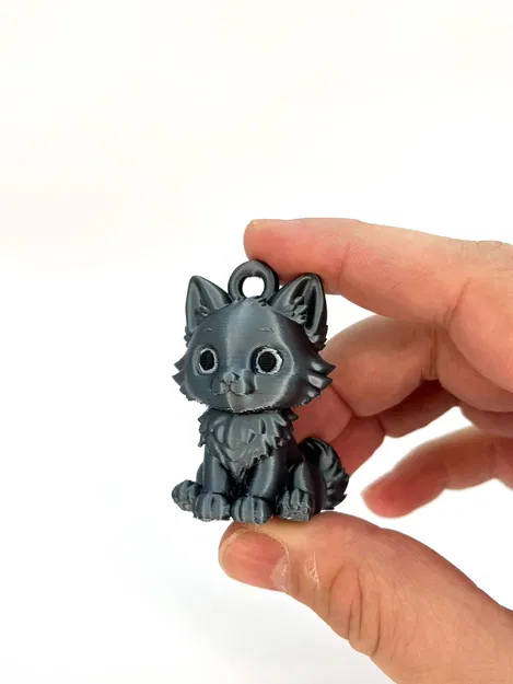 Móc khóa hình sói con trang trí - Image 2