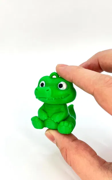 Móc khóa trang trí hình cá sấu con - Image 2