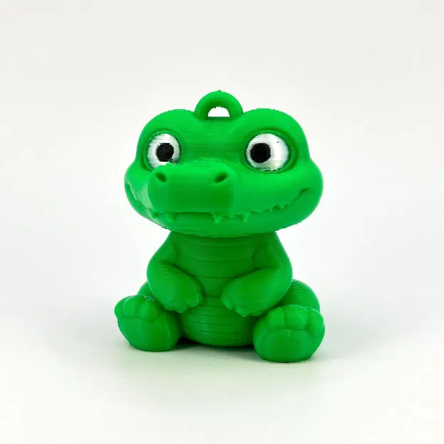 Móc khóa trang trí hình cá sấu con - Image 4