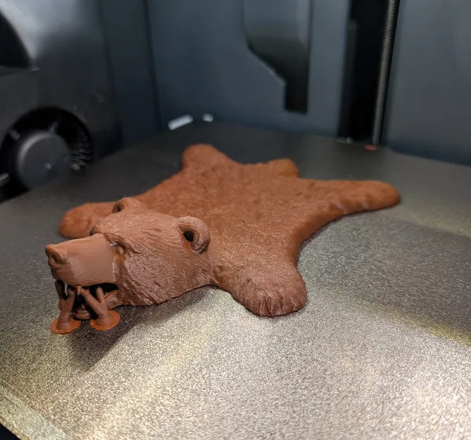 Miếng lót ly hình tấm da gấu - Image 2