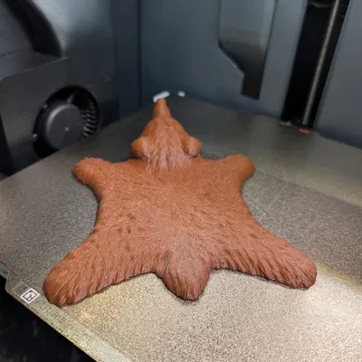 Miếng lót ly hình tấm da gấu