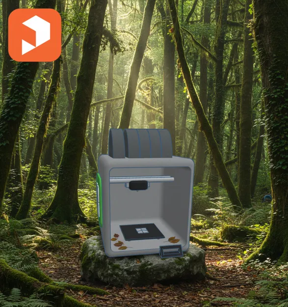 Móc khóa mô hình máy in 3D Bambu Lab P2S siêu nhỏ gọn - Image 1