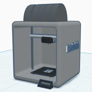 Móc khóa mô hình máy in 3D Bambu Lab P2S siêu nhỏ gọn