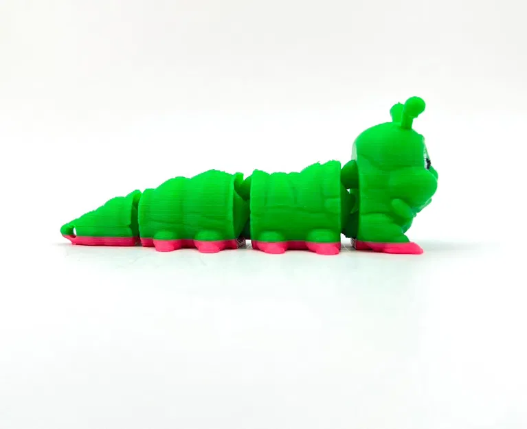 Móc khóa và vật trang trí chú sâu nhỏ linh hoạt - Image 5