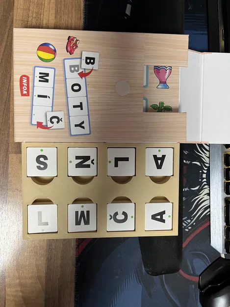 Khay Đựng Thẻ Chữ Cái Giáo Dục Cho Bé (In 3D) - Image 1