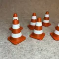 Cọc tiêu giao thông mini cho xe điều khiển từ xa (RC) - Thumbnail 3