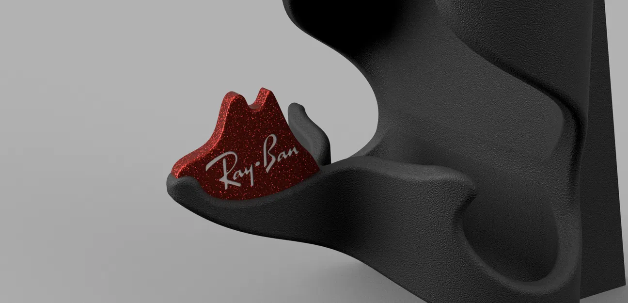 Phụ kiện gắn tường treo kính mát Ray Ban RB3025 Adapter in 3D - Image 1