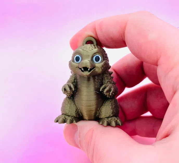 Móc khóa trang trí Baby Godzilla - Image 1