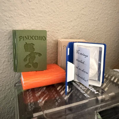 Mô hình hộp quà cuốn sách Pinocchio độc đáo để in 3D