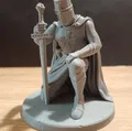 Mô hình 3D hiệp sĩ Templar quỳ gối trang nghiêm - Thumbnail 3