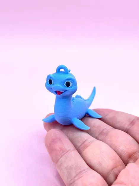 Mô hình Baby Loch Ness monster dạng khớp nối làm móc khóa hoặc trang trí - Image 1