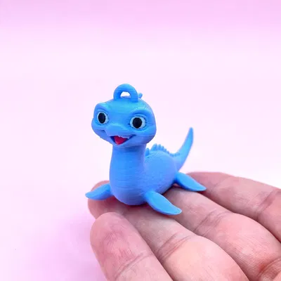 Mô hình Baby Loch Ness monster dạng khớp nối làm móc khóa hoặc trang trí