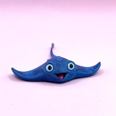 Mô hình trang trí cá đuối con