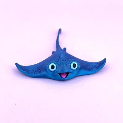 Mô hình trang trí cá đuối con