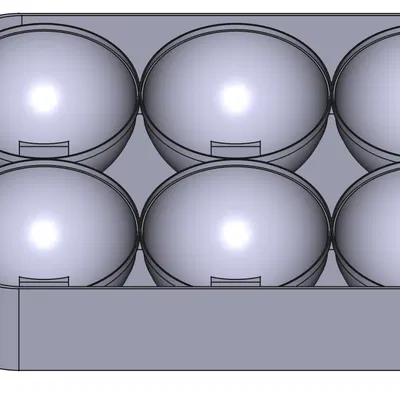 Hộp đựng parametric cho bi petanque - Phần đáy