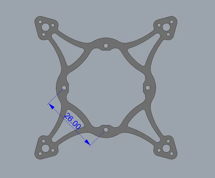 Khung carbon cho drone 75 mm Tiny Whoop - Image 3