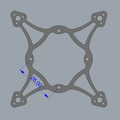 Khung carbon cho drone 75 mm Tiny Whoop