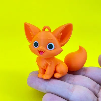 Mô hình cáo con làm đồ chơi, móc khóa hoặc trang trí