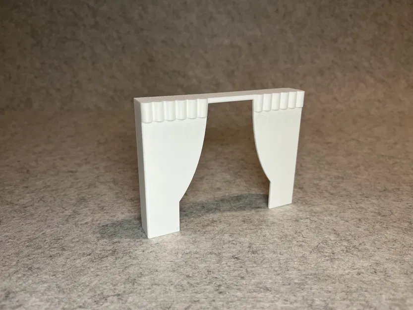 Khung rèm cửa trang trí cho nhà búp bê tỉ lệ 1:18 - Image 2