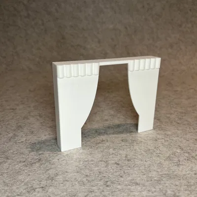 Khung rèm cửa trang trí cho nhà búp bê tỉ lệ 1:18