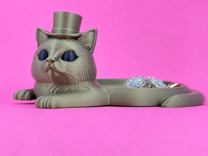 Khay đựng trang sức hình chú mèo quý ông - Image 2