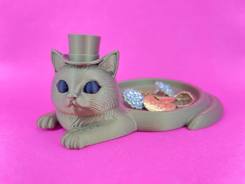 Khay đựng trang sức hình chú mèo quý ông - Image 4