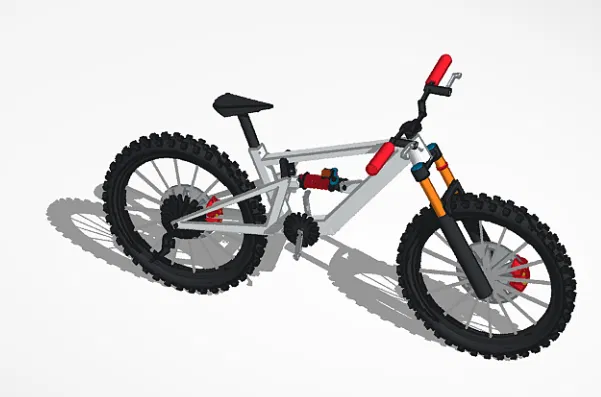 Mô hình xe đạp địa hình (Mountain Bike) chi tiết cho dân chơi 3D - Image 1