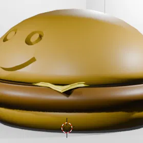 Mô hình cheeseburger vui nhộn in 3D trang trí bàn làm việc