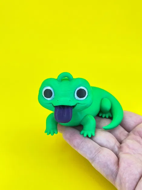 Mô hình chú thằn lằn con dùng làm đồ chơi hoặc móc khóa - Image 1