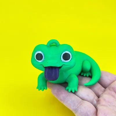 Mô hình chú thằn lằn con dùng làm đồ chơi hoặc móc khóa