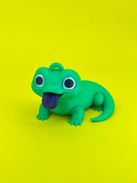 Mô hình chú thằn lằn con dùng làm đồ chơi hoặc móc khóa - Image 2