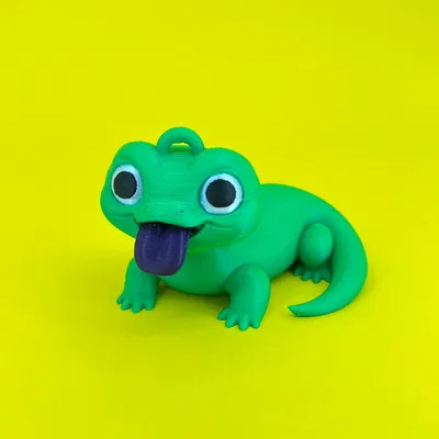 Mô hình chú thằn lằn con dùng làm đồ chơi hoặc móc khóa