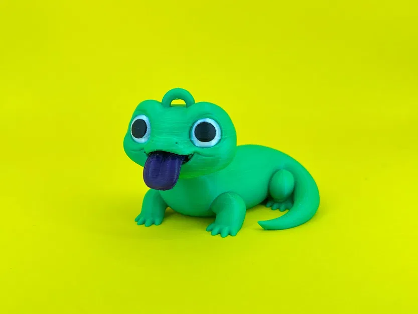 Mô hình chú thằn lằn con dùng làm đồ chơi hoặc móc khóa - Image 3