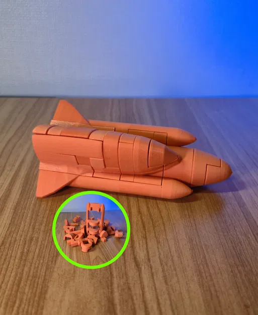 Rocket Puzzle – Mô hình 21 mảnh ghép lồng vào nhau - Image 1