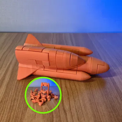 Rocket Puzzle – Mô hình 21 mảnh ghép lồng vào nhau